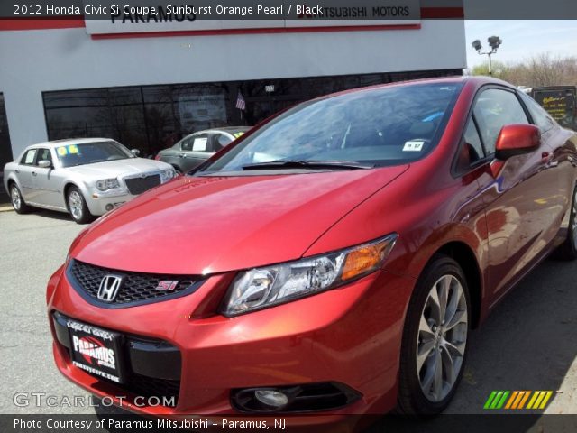 2012 Honda Civic Si Coupe in Sunburst Orange Pearl