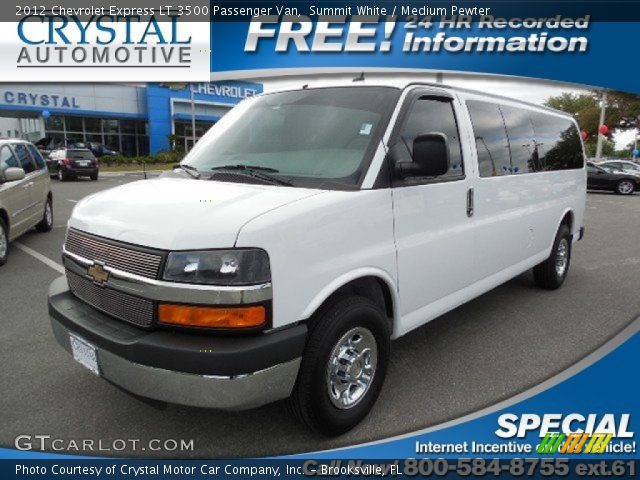 2012 Chevrolet Express LT 3500 Passenger Van in Summit White