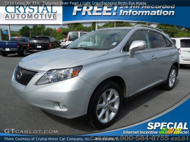 2010 Lexus RX 350 in Tungsten Silver Pearl