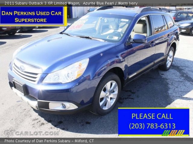 2011 Subaru Outback 3.6R Limited Wagon in Azurite Blue Pearl