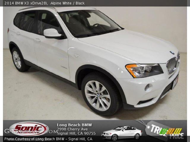 2014 BMW X3 xDrive28i in Alpine White