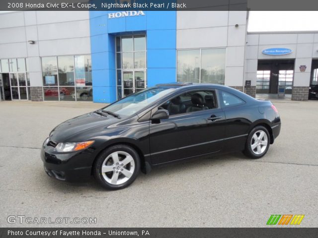 2008 Honda Civic EX-L Coupe in Nighthawk Black Pearl
