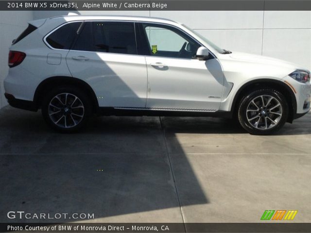 2014 BMW X5 xDrive35i in Alpine White