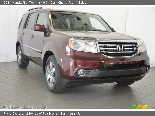 2014 Honda Pilot Touring 4WD in Dark Cherry Pearl