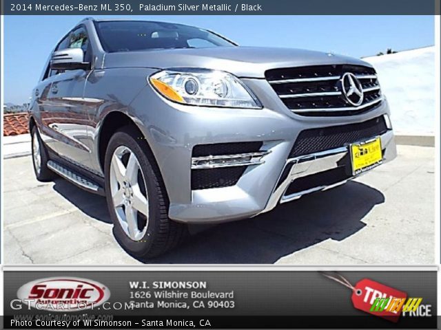 2014 Mercedes-Benz ML 350 in Paladium Silver Metallic