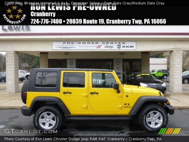 2009 Jeep Wrangler Unlimited X 4x4 in Detonator Yellow