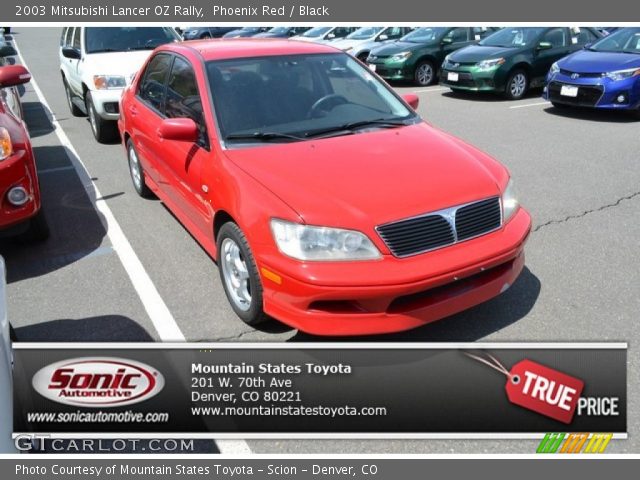 2003 Mitsubishi Lancer OZ Rally in Phoenix Red