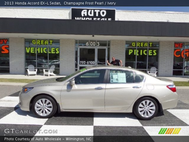 2013 Honda Accord EX-L Sedan in Champagne Frost Pearl