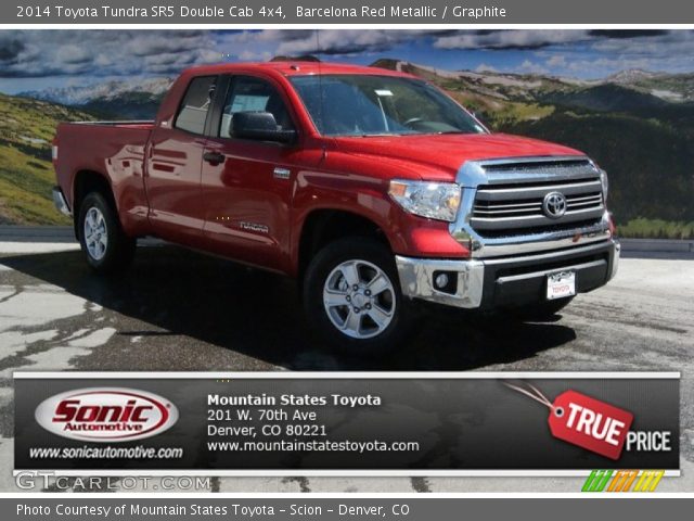 2014 Toyota Tundra SR5 Double Cab 4x4 in Barcelona Red Metallic