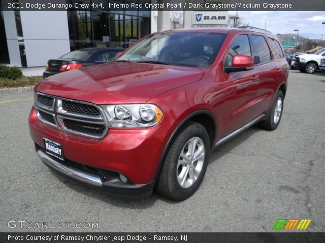 2011 Dodge Durango Crew 4x4 in Inferno Red Crystal Pearl