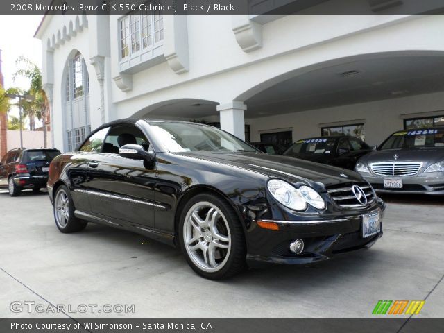 2008 Mercedes-Benz CLK 550 Cabriolet in Black