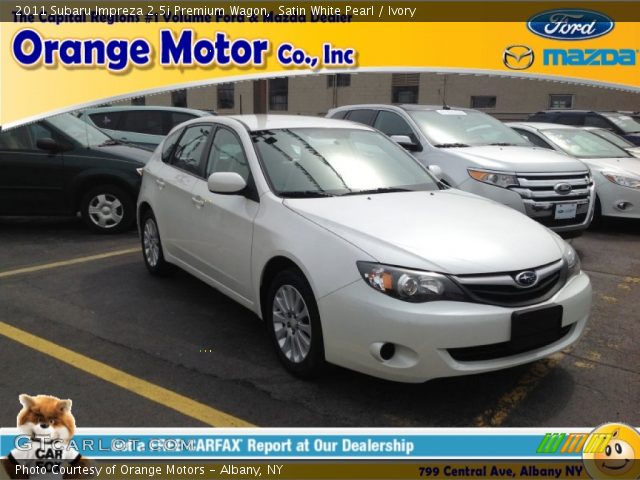 2011 Subaru Impreza 2.5i Premium Wagon in Satin White Pearl