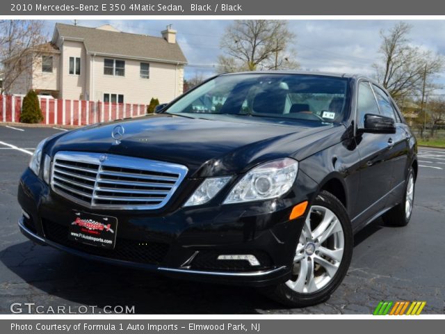 2010 Mercedes-Benz E 350 4Matic Sedan in Black