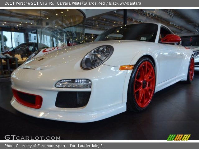 2011 Porsche 911 GT3 RS in Carrara White/Guards Red