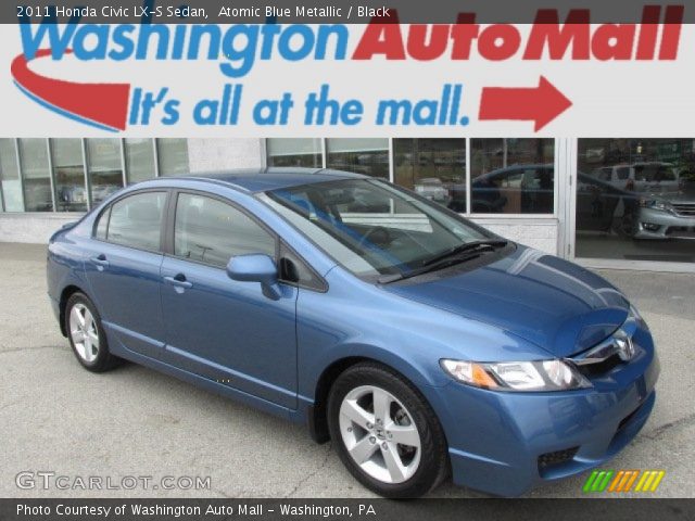 2011 Honda Civic LX-S Sedan in Atomic Blue Metallic