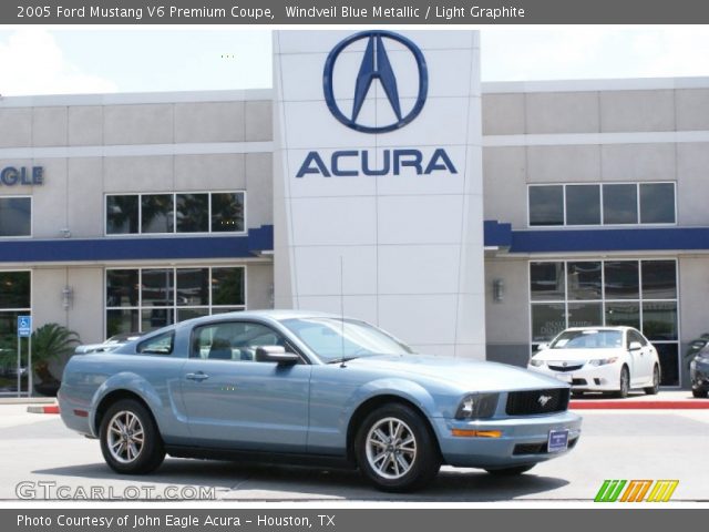 2005 Ford Mustang V6 Premium Coupe in Windveil Blue Metallic