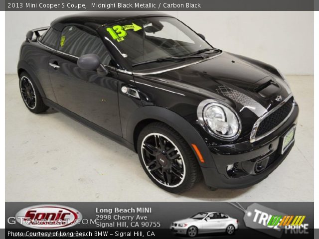 2013 Mini Cooper S Coupe in Midnight Black Metallic
