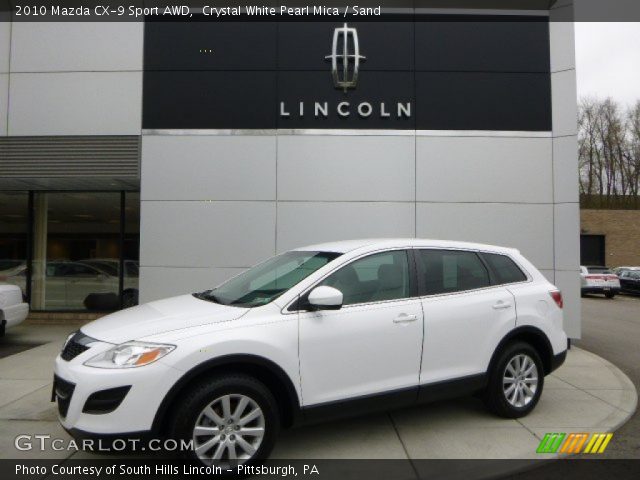 2010 Mazda CX-9 Sport AWD in Crystal White Pearl Mica