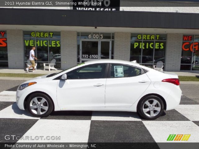 2013 Hyundai Elantra GLS in Shimmering White