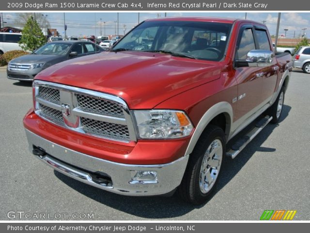2009 Dodge Ram 1500 Laramie Crew Cab 4x4 in Inferno Red Crystal Pearl