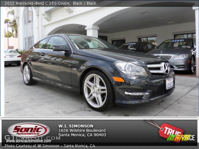 2012 Mercedes-Benz C 350 Coupe in Black