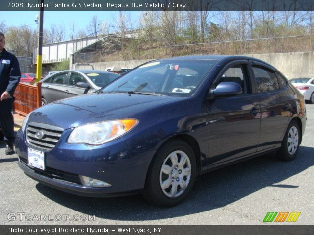 2008 Hyundai Elantra GLS Sedan in Regatta Blue Metallic