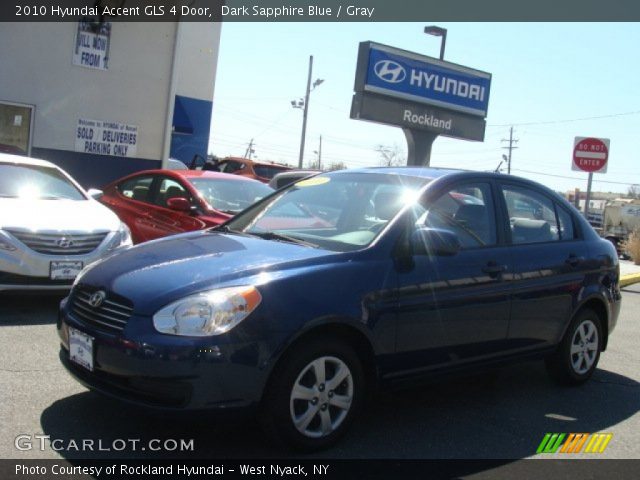 2010 Hyundai Accent GLS 4 Door in Dark Sapphire Blue