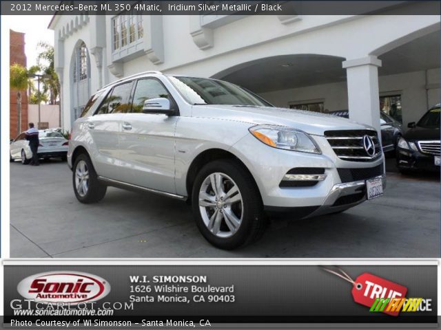 2012 Mercedes-Benz ML 350 4Matic in Iridium Silver Metallic