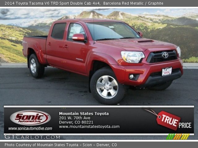 2014 Toyota Tacoma V6 TRD Sport Double Cab 4x4 in Barcelona Red Metallic