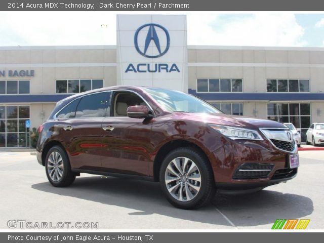 2014 Acura MDX Technology in Dark Cherry Pearl