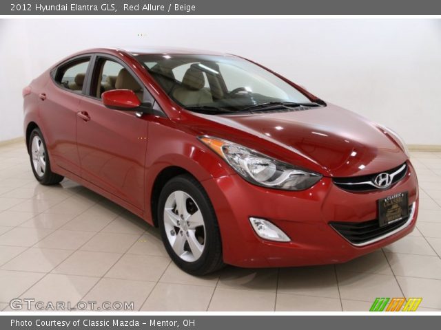 2012 Hyundai Elantra GLS in Red Allure