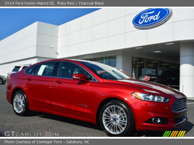2014 Ford Fusion Hybrid SE in Ruby Red