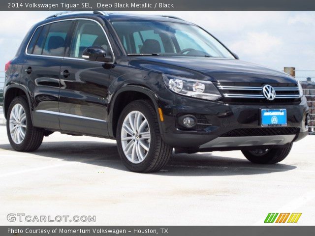 2014 Volkswagen Tiguan SEL in Deep Black Metallic