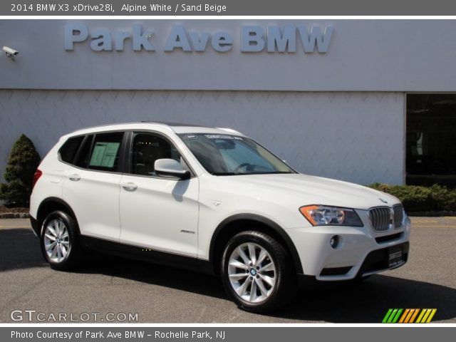 2014 BMW X3 xDrive28i in Alpine White