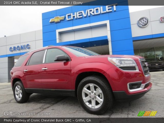 2014 GMC Acadia SLE in Crystal Red Tintcoat
