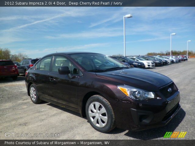 2012 Subaru Impreza 2.0i 4 Door in Deep Cherry Red Pearl