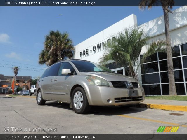 2006 Nissan Quest 3.5 S in Coral Sand Metallic