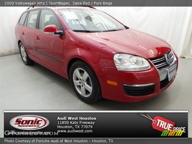 2009 Volkswagen Jetta S SportWagen in Salsa Red