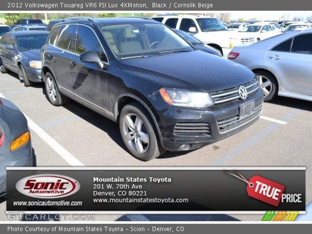 2012 Volkswagen Touareg VR6 FSI Lux 4XMotion in Black