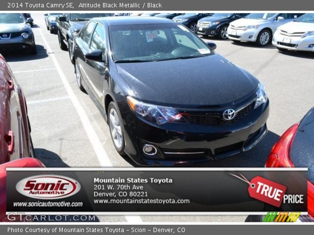 2014 Toyota Camry SE in Attitude Black Metallic