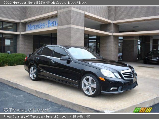 2011 Mercedes-Benz E 350 4Matic Sedan in Black