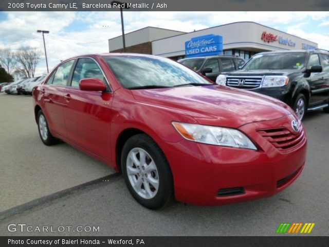 2008 Toyota Camry LE in Barcelona Red Metallic