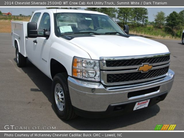 2014 Chevrolet Silverado 2500HD WT Crew Cab 4x4 Utility Truck in Summit White