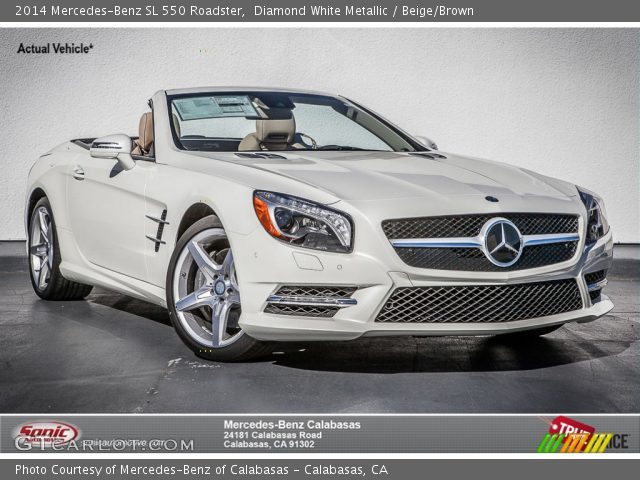 2014 Mercedes-Benz SL 550 Roadster in Diamond White Metallic