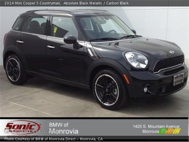 2014 Mini Cooper S Countryman in Absolute Black Metallic