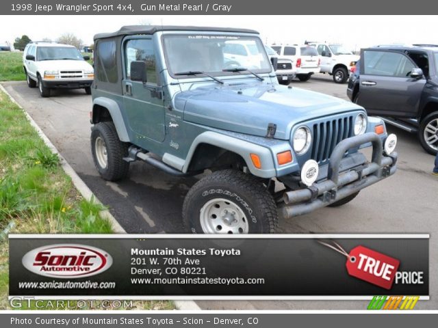 1998 Jeep Wrangler Sport 4x4 in Gun Metal Pearl