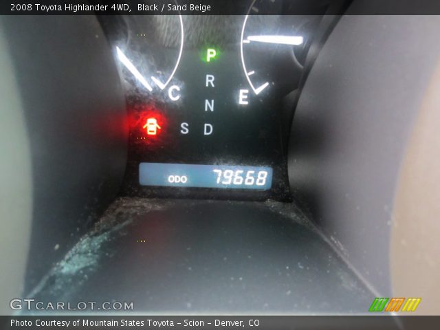2008 Toyota Highlander 4WD in Black