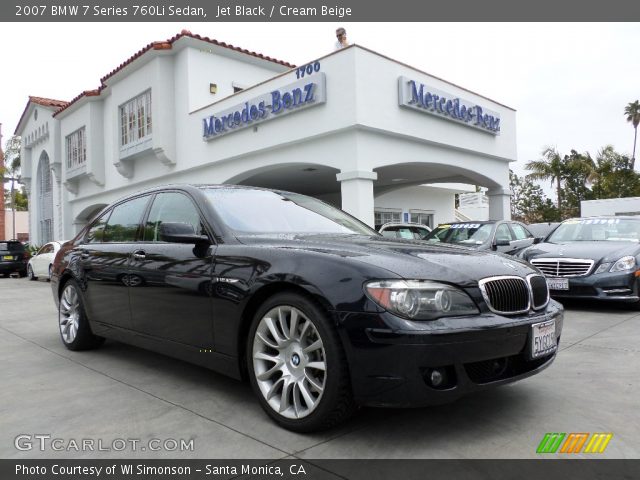 2007 BMW 7 Series 760Li Sedan in Jet Black