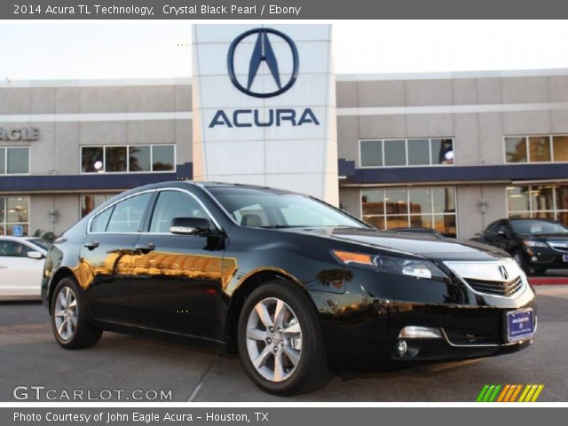 2014 Acura TL Technology in Crystal Black Pearl