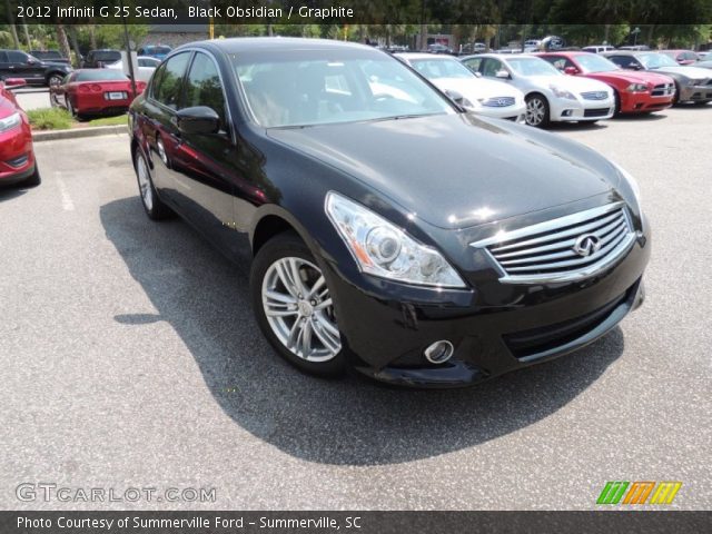 2012 Infiniti G 25 Sedan in Black Obsidian